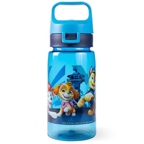 p:os PAW Patrol Trinkflasche Kinder 500 ml - Auslaufsicher - Kleine Flasche perfekt für Kindergarten, den Spielplatz oder Zuhause - Für Jungen, Blau