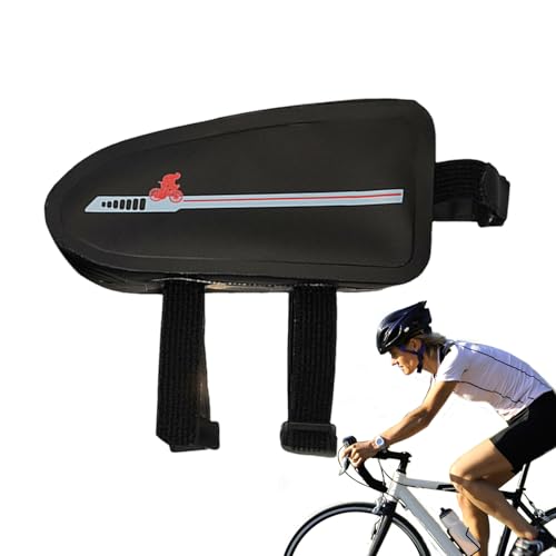 Oberer Röhrchenbeutel, Rahmenbeutel Radfahren,Wasserdichtes Fahrradbeutel mit großer Kapazität | Wetterresistente Anti-Rutsch-Fahrradbeutel für Mountain Road Cycling Pendeln städtische Reitpfade Abent