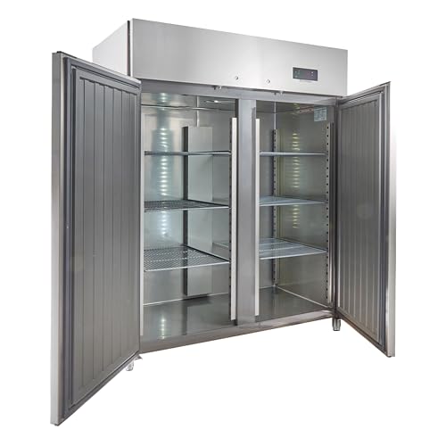 GastroHero ECO 1300 GN 2/1 Monoblock Gastronomie Kühlschrank Gastronomiebedarf, 1350 Liter, Großvolumiger freistehender Gewerbekühlschrank, Energiesparend, Robuste Bauweise