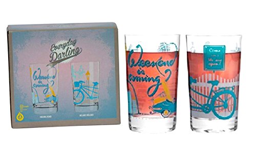 RITZENHOFF Everyday Darling Softdrinkglas , 2ER-SET Design Softdrink-/Wasser-/Trink Glas , V. Romo & M. Wüllner, A0373610