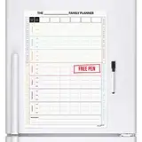 CKB LTD 7 Tage Magnetic Family Planner Kühlschrank Board Plate Radiergummi, Wochenplaner Kühlschrank Magnetic mit Marker Whiteboard & Stift Drywipe Magnet Whiteboard Memo Notice Board tägliche Küche