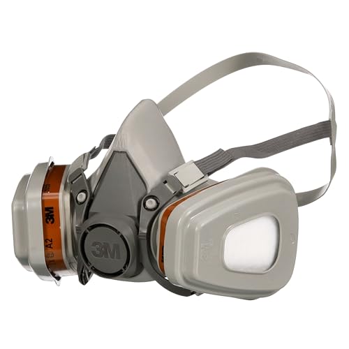 3M Unisex Maske für Farbspritzarbeiten 6002, A2P2, Grau, Einheitsgröße
