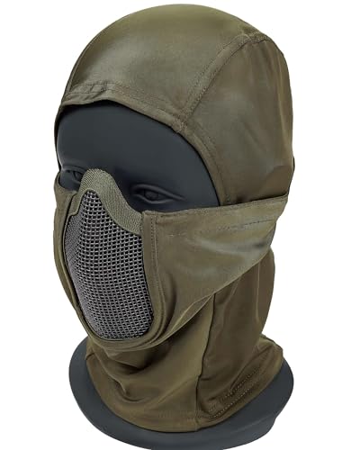 OneTigris Balaclava Mesh Gesichtsschutz Taktische Sturmhaube Ninja Style Vollgesichtsmaske für Airsoft