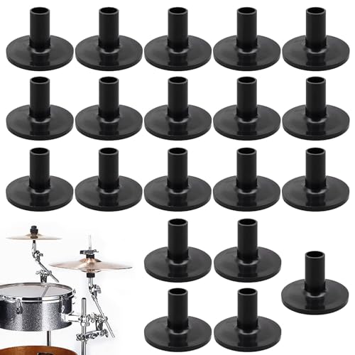 UAPPO 20 Stück beckenhüllen für Trommelbeckenständer Beckenhülsen & Beckenständer Hülsen Ersatz für Shelf Drum Kit Trommel Beckenhülsen zubehör für regal schlagzeug percussion instrument