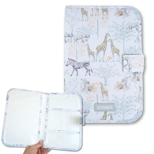 ZANDIA ® Baby Dokumentenhalter | Dokumentenhalter für Babys | Originelles Geschenk für Neugeborene | Baby Organizer | Dokumentenmappe Baby und Schwangerschaft (Sabana)