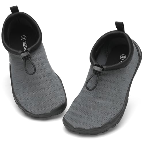 Mishansha Schnell Trocknend Badeschuhe für Kinder Grau 31 EU