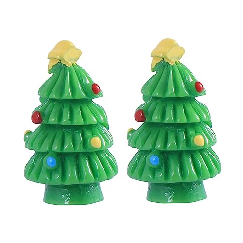 FONDOTIN 10 Stück Miniatur-Christbaumschmuck Aus Kunstharz für Bastel- und Gartenterrarien.