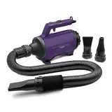 Hundefön Blower Pet Dryer Haustier-Fellpflegegebläse mit Heizung stufenlos 3.8 PS lila