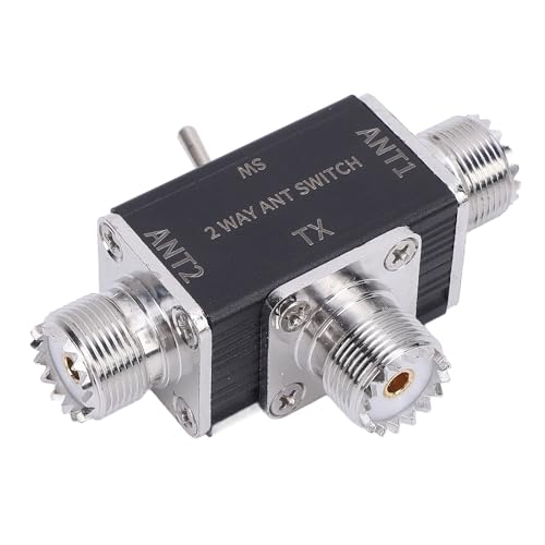 2 Positionsantennenschalter, Aluminiumlegierung 1-30 MHz 100W, IC 705 Shortwave-Radio, Einfaches Schalten mit Bodensicherheit, Faltbares Stativ für den Horizontalen Gebrauch mit