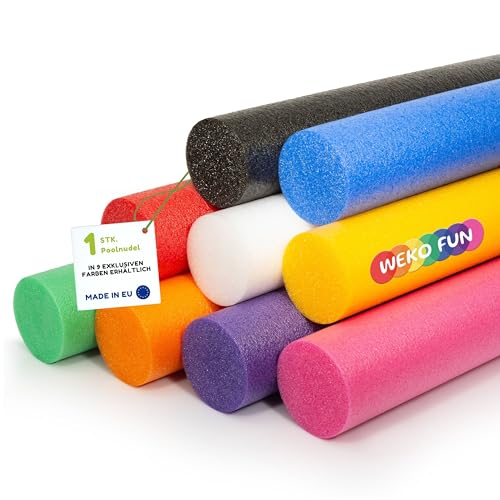 WeKo FUN Schwimmnudel für Kinder & Erwachsene 160 cm Pink - 1 STK. Lange Poolnudel - 9 Farben - Schwimmhilfe für Pool, Strand & Wasserspiele - Wasserspielzeug - Wassernudel - Water Noodle