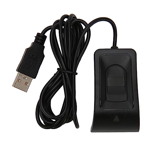 Fingerabdrucksensor für PC, USB Fingerabdruck Scanner Sensor Fingerabdruckleser Desktop PC Fingerprint Key, unterstützt bis zu 10 IDs Biometrische Fingerabdruck-Authentifizierung