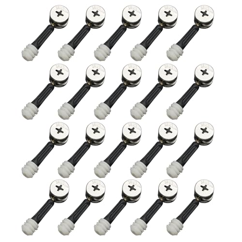 3-in-1-Eisen-Fixierverbinder-Set für Exzenterräder für einfache Montage und sichere Befestigung in Schränken und Regalen