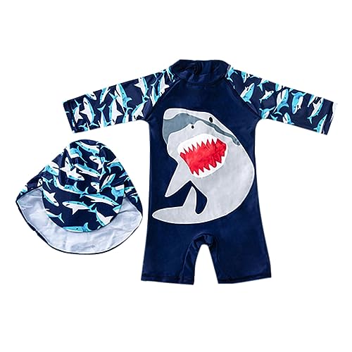 +Shorts+Hut Badeanzug Kleinkind Rash Kinder Sets Bademode Guards Mädchen Bademode Badehose Baby Junge 98 (Blue, 6-9 Months)