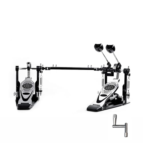 Vaisoeny Fußmaschinen，Double Bass Kick Drum Pedal mit Doppelkette，Doppel Pedal(V-VZ14)