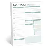 BIROYAL A4 Tagesplaner Block ohne festes Datum, 50 Seiten To Do Liste Block, Daily Planner, Home Office Gadgets, Büro Organisation, Tagesplaner Routine mit Übersicht&Habit-Tracker