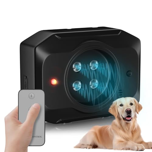 Antibell Gerät für Hunde, 55Ft Akustische Anti-Bell-Mittel mit Fernbedienung, 3Modi Ultraschall-Bellstopper für Hunde Innen Draußen, Antibell für Hunde Kleiner Großer Mittelgroßer Hunde Anti Bell