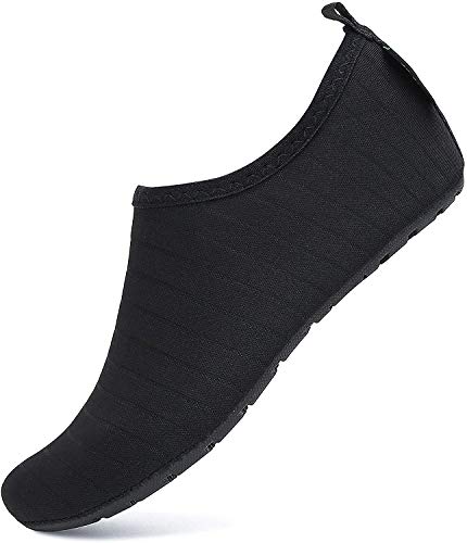 SAGUARO Kids Strandschuhe Schwimmschuhe Aqua Schuhe Baby Badeschuhe für Beach Pool Surfen,Alles schwarz,20/21