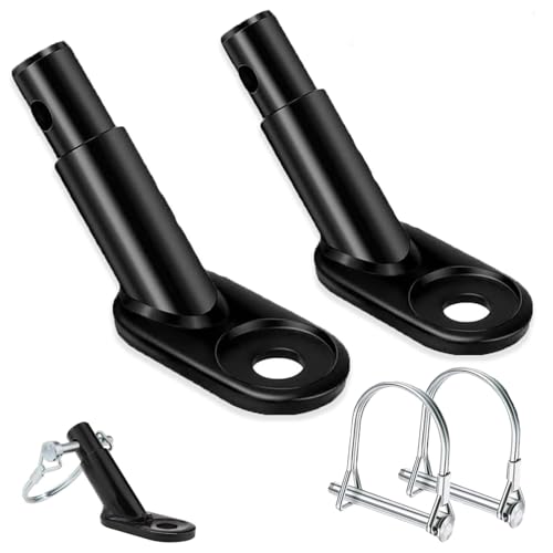 Fahrrad Anhängerkupplung, 2 Stück Fahrradanhänger Kupplung, Bicycle Trailer Coupling mit Sicherungsstift, Anhängerkupplung Adapter Universal Traktionskopf