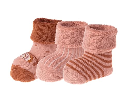 Jacob's Erstlingssöckchen mit Vollfrottee 3er Pack Regenbogenmotiv Größe 0-3 Monate