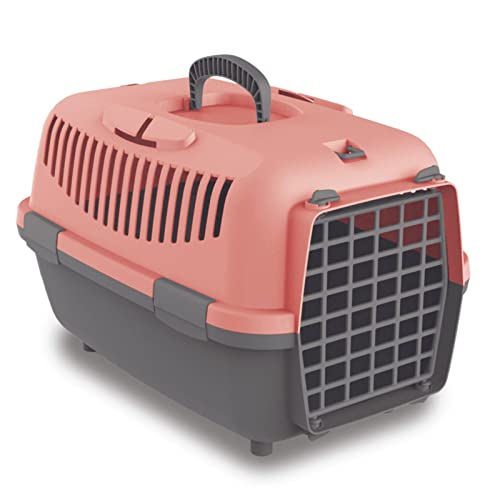 Nomade 1 Hundebox - Transportbox für kleine Hunde und Katzen - 48 x 32 x 32 cm - Kann bis zu 6 kg tragen. Robustes Polypropylen. Türen aus Kunststoff