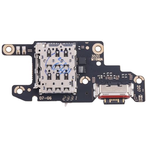 Ersatzteil kompatibel mit Xiaomi Redmi Note 13 Pro 5G (2312DRA50C 2312CRAD3C) FLAT FLEX SUB BOARD DOCK JACK EINGANG USB FÜR KABEL LADEKABEL LADE+MIKROFON SYNC DATEN SIM-READER