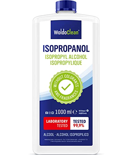 Isopropanol 99,9 % Reinigungsalkohol & Entfetter - 1000 ml für Haushalt, Werkstatt, Elektronik, Glas, Kunststoff & Metall