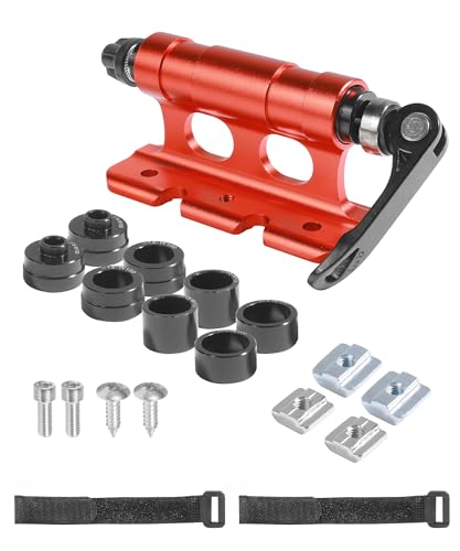 Flaconi Fhrrad Gabelhalterung,Fahrradgabelhalterung Fahrradblock,Fahrrad Gabelhalterung mit Schnellspanner,Auto Fahrrad Dachträger Gabelhalterung,geeignet für die Meisten Auto LKW Fahrräder (Rot)