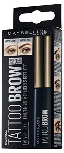 Maybelline New York Augenbrauenfarbe, Tattoo Brow Gel Tint, Mit Peel-off-Formel, Nr. 1 Light Brown, 5 ml
