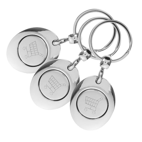 SAFIGLE Einkaufswagen Chip Schlüsselanhänger Aus Praktische Einkaufswagenlöser Trolley Token Keychain Für Einfache Nutzung Im Supermarkt Und Einkaufscenter