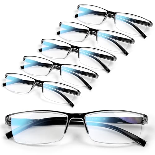 Gaoye 6 Pack pack Lesebrillen herren/damen mit blaulichtfilter Augenoptik Brille Lesehilfe für Herren Damen