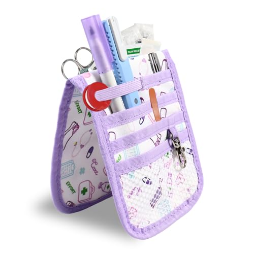 Krankenschwester Tasche für Arbeit mit Magnet - Pflege Tasche - Schwesterntasche mit Multifunktionalen Fächern - Krankenpflege Organizer, Organizer für den Schreibtisch - Krankenschwesterzubehör