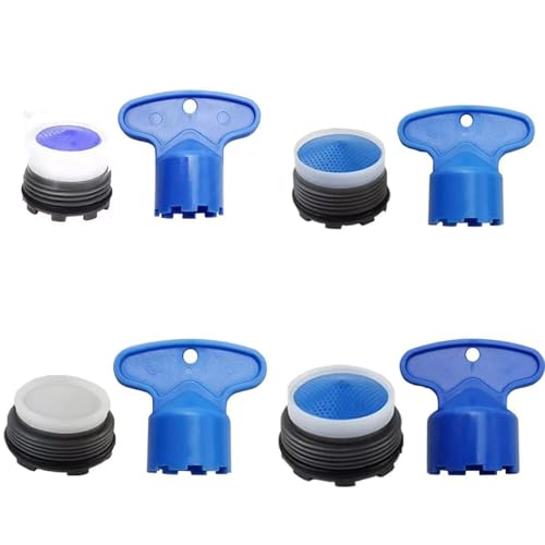 8-Stück Set Aerator-Schlüssel in verschiedenen Größen - M16.5/M18.5/M21.5/M24, Montageschlüssel für Wasserhahn-Aeratoren, Durchflussregler, Fitting-Schlüssel