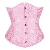 Cosplay Teufel Kostüm Damen Weißes Korsett Corset Top Damen Body Damen Corset Kostüm Damen Gothic Kleidung Damen Schwarzes Korsett Corsett Bustier Damen Piratenkostüm Damen Korsage Damen