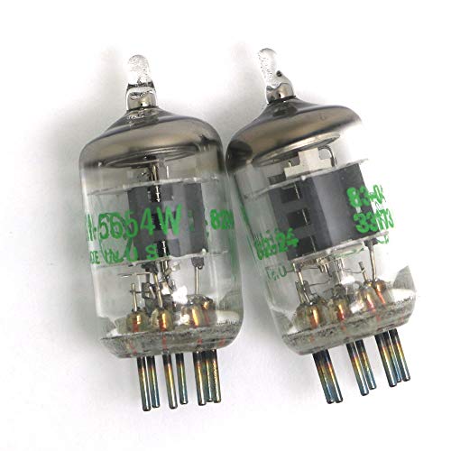 DollaTek 2Pcs 7-Pin 5654W Vakuumröhren - Upgrade für 6AK5 / 6J1 / 6J1P / EF95