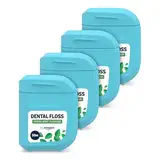 By Amazon Gewachste Zahnseide, 50 m, 4 Stück, Minze