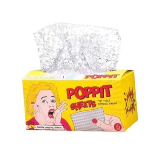 Folpus Luftpolsterfolien, originelles Spielzeug, lustige tragbare Schreibtischdekoration, durchsichtig, Geschenk, unterhaltsam, einzigartig,
