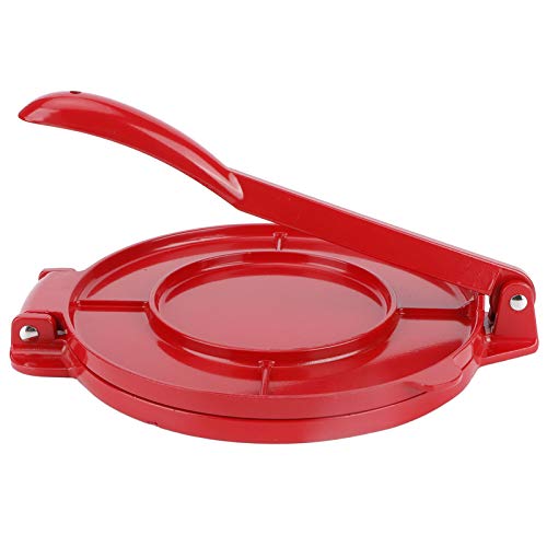 Tortilla Maker 8in Aluminiumflache Fläche, Tortilla Maker Tortilla Presse zum Herstellen perfekter Tortillas, DIY Tortilla Maschine, Mais Tortilla Presse mit Griff