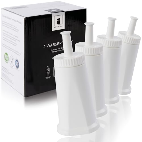 mioCASTELLO ® 4x Wasserfilter für Sage/Breville - ersetzt SES008 BES008 für SAGE SES990 SES876 SES878 SES980 SES880 SES920 SES810 oder Breville BES990 BES980 BES878...
