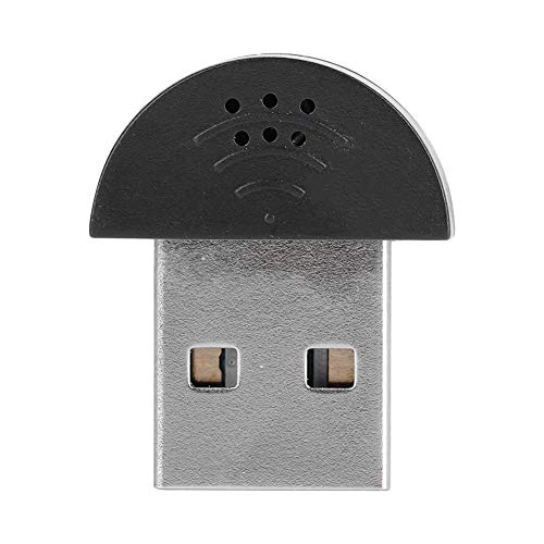 Yosoo Health Gear USB 2.0 Mikrofon, Tragbares USB Studio Sprachmikrofon Audio MIC Adapter für Computer PC(Schwarz)