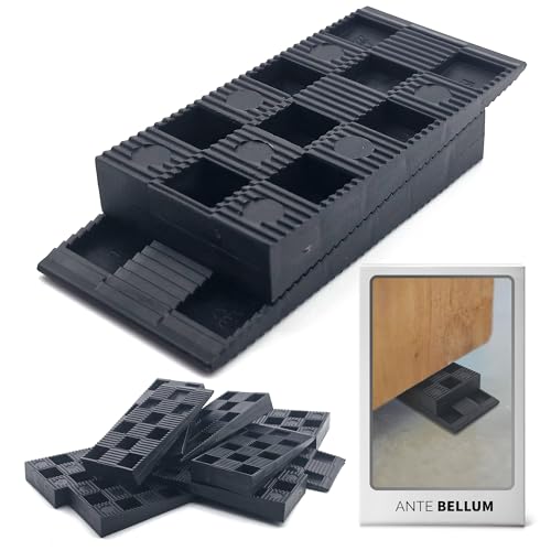 Abstandshalter Kunststoff für Fußböden, Fenstern und Türen - Keile Kunststoff für effektive Montage - Laminat Abstandshalter, bruchfest, verbindbar, in drei Größen - 94x29x14mm-Ante Bellum (50 Stück)