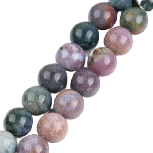 Sweet & Happy Girl 'S Store 14mm runder Edelstein Indien Achat Perlen Strang 15 Zoll Schmuckherstellung Perlen