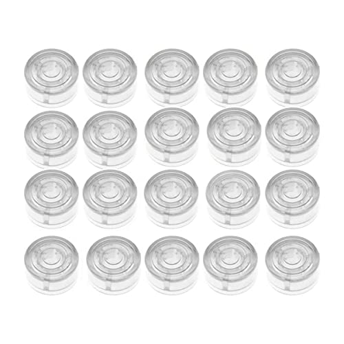Wisyurt 20PCS/Set Effektpedal-Schutzkappen Gitarren-Effektpedal-Fußschalter-Aufsätze Fußnagel-Schutzkappe für Gitarren-Effektpedal-Schutzkappe