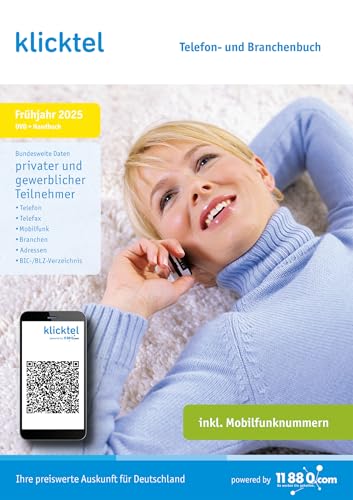 klicktel Telefon- und Branchenbuch Frühjahr 2025