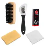 MIHURO 6 Teiliges Set Wildlederbürste für Schuhe,Schuhbürste Wildleder Reiniger,Schuhputzsets Schuhpflegeset,Inkl Wildlederbürste Schuhputzbürste Lederbürste Radiergummi Reinigungstuch