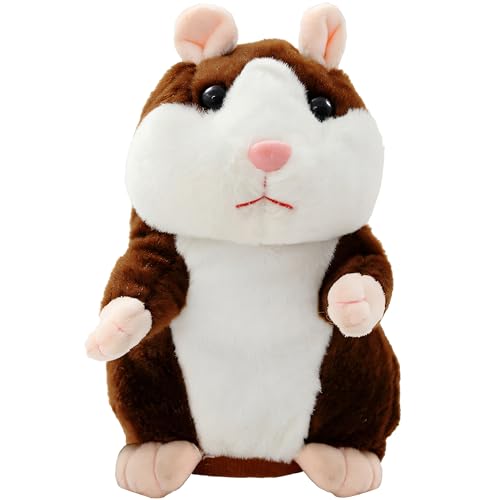 Retoo Sprechende Hamster Spielzeug Wiederholt Talking Plüschtier Elektronische, Lustige Kinder Stofftiere,Record Interaktives für Baby Kinder Kids, Early Learning, Geburtstagsgeschenk