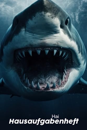 Hai Hausaufgabenheft: Einfaches und übersichtliches Hausaufgabenheft für kleine Hai Fans