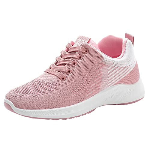Sportschuhe Damen,Canvas Schuhe Damen Turnschuhe Casual Laufschuhe Leicht Hallenschuhe Weich rutschfest Laufschuhe Sommer Running-Schuhe Ultraleicht Arbeitsschuhe Bequeme Walkingschuhe