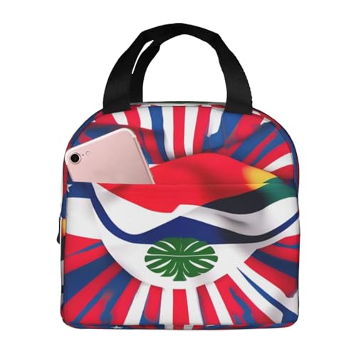 Lunch-Tasche mit Costa-Rica-Flaggen-Druck, Lunch-Tasche für Damen und Herren, große Kapazität, Lunch-Tasche für Erwachsene für Picknick