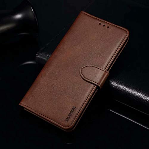 ZAORUN-Mobiltelefon-Schutzhülle Geschäfts-Art-Horizontal-Schlag-Leder-Kasten mit Halter & Card Slots & Wallet (Farbe : Brown)