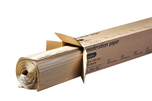 Legamaster 7-240100 Moderationspapier, 80 g/m², 100 Bögen, 116 x 140 cm, braun - brown paper, Kraft Papier zum moderieren für Pinboards